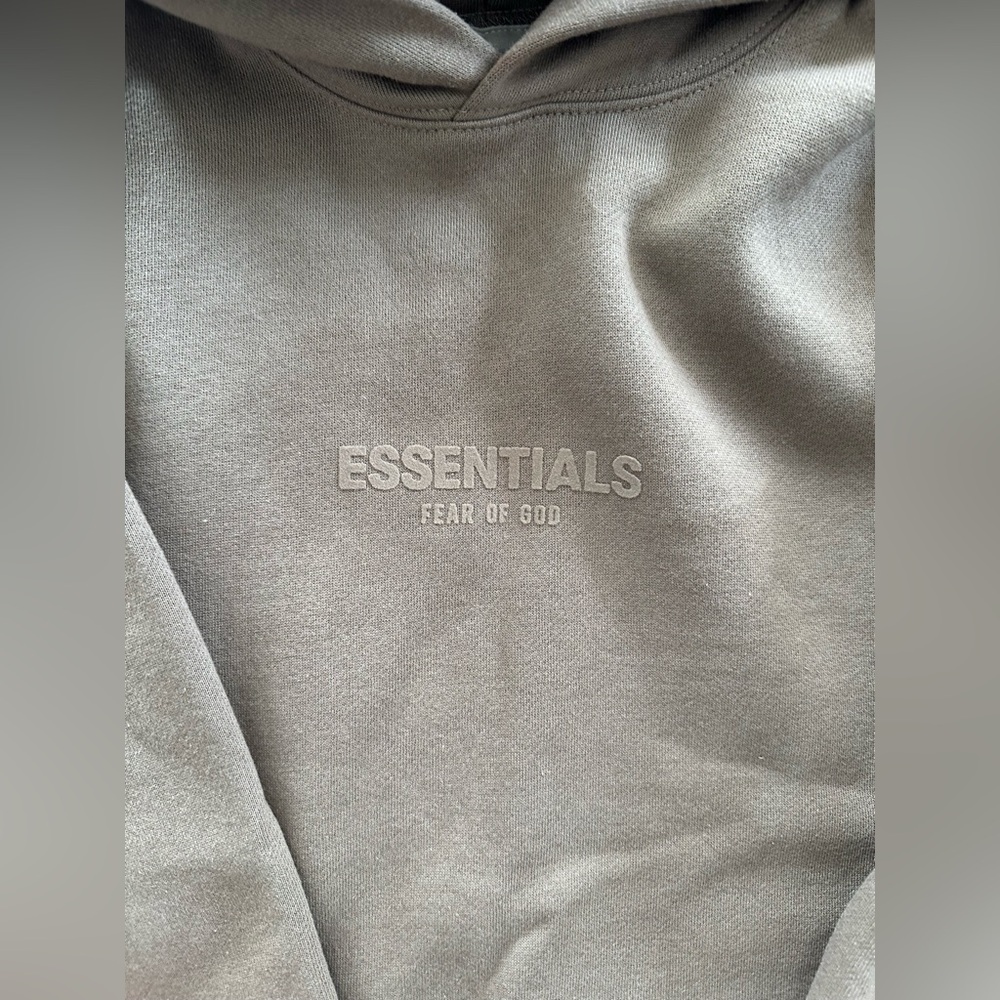 Fear of God Essentials Hoodie ‘Wood’ Unisex XXS